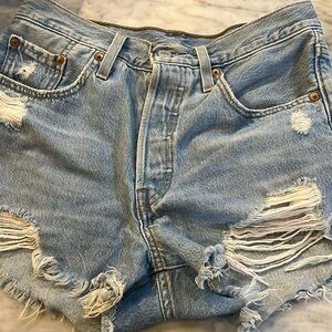 Levi’s 501 button fly jean shorts